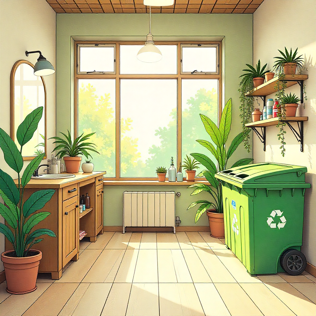 Avfallsreduktion Avfallshanteringssystem i en ekologisk frisörsalong